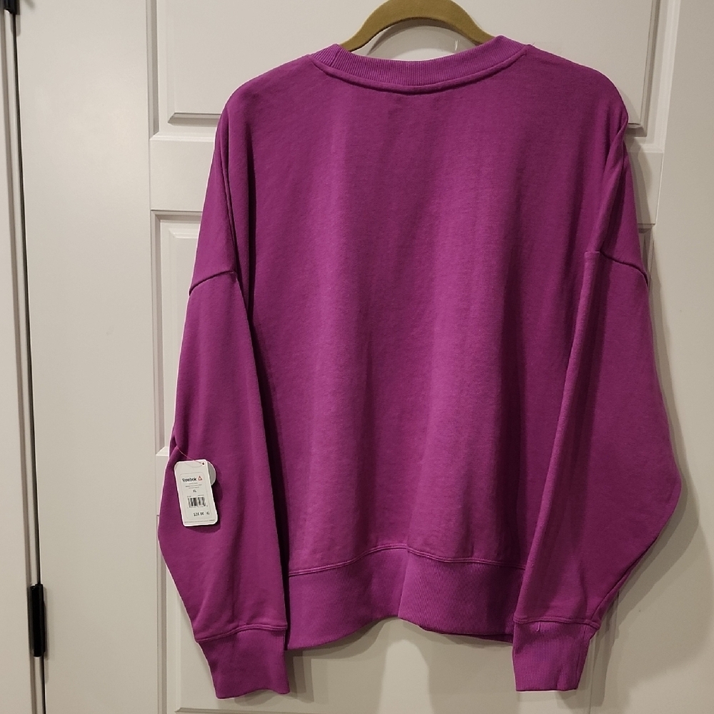Reebok Magenta Crewneck Sweatshirt - Picture 2 of 2